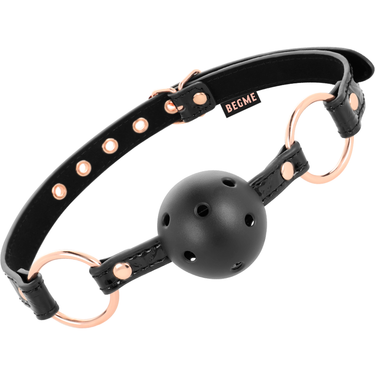 Bavaglio in Pelle Vegana Traspirante per Giochi BDSM Sicuri
